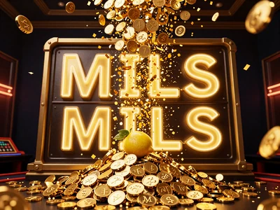Riesige Jackpot-Anzeige mit goldenen M&uuml;nzen und Millionen-Gewinn bei Lemon Casino